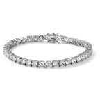 Armband Silber Zirkonia rhodiniert 20 cm