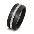 Ring set 750/18 K vitguld, Kol diamant 0.75 ct, w-si