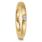 Wedding Ring 18k Yellow Gold Diamond 0.09 ct, w-vsi