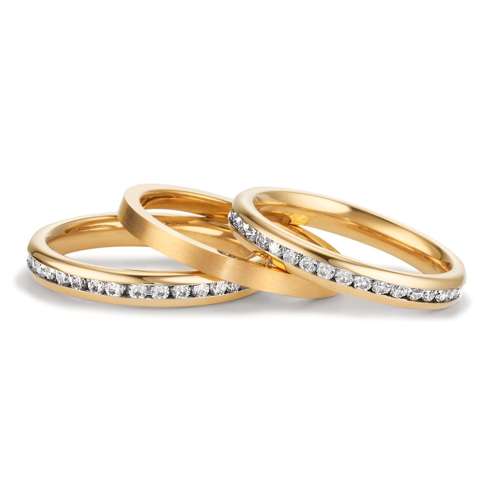 Ringset 3-teilig mit Zirkonia
