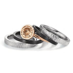 Juego de anillos Circonita