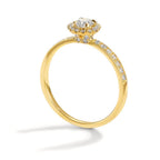 Memory Ring 750/18 K Gelbgold Diamanten 0.50 ct, w-si Ø6.5 mm