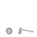 Ohrstecker 750/18 K Weissgold Diamanten 0.24 ct, w-si Ø5 mm