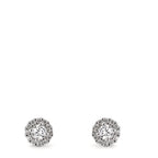 Ohrstecker 750/18 K Weissgold Diamanten 0.24 ct, w-si Ø5 mm