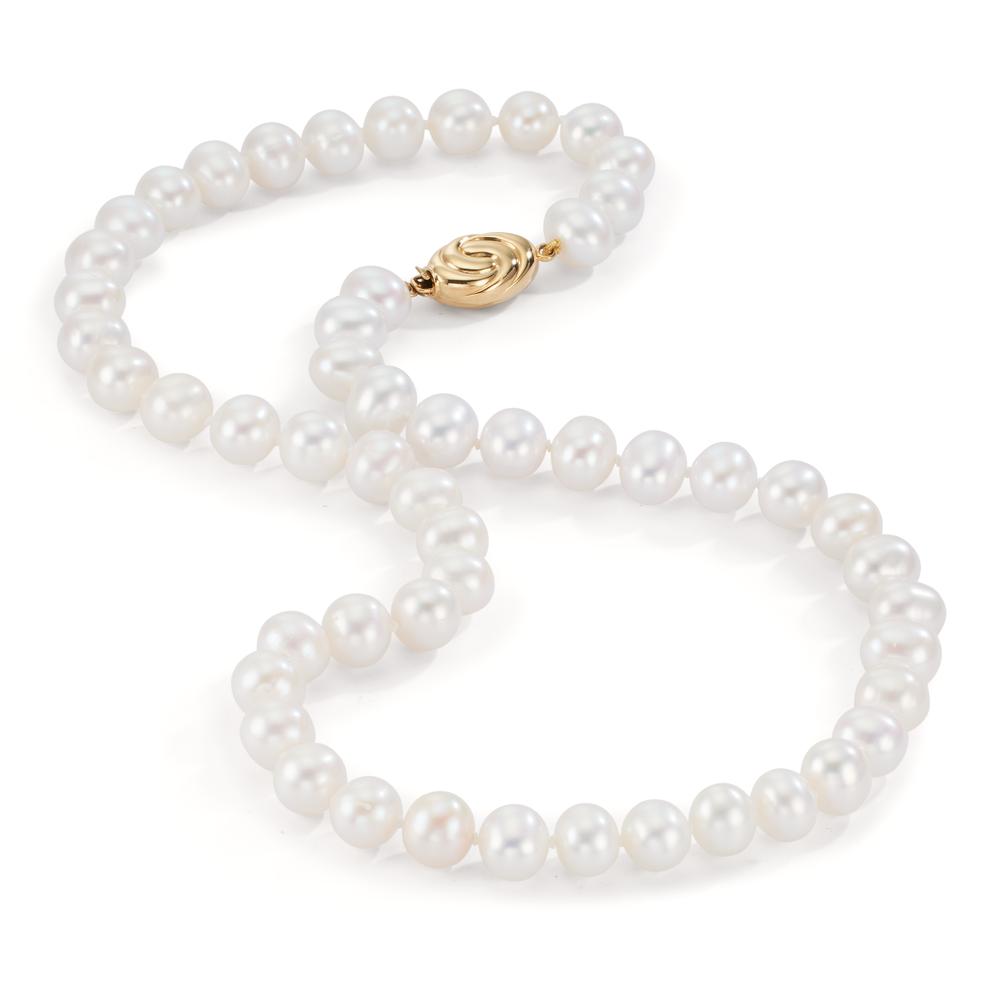 Necklace 18k Yellow Gold Freshwater pearl 8.5-9 mm 45 cm