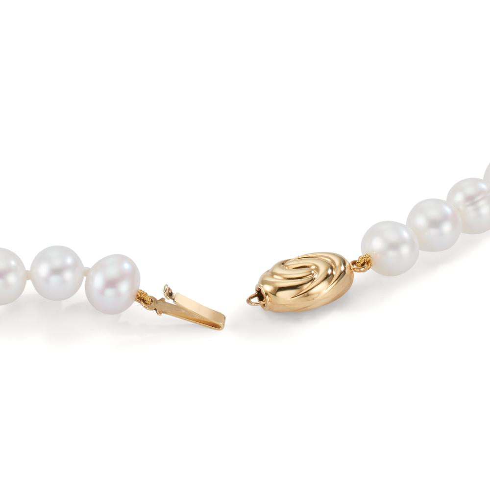 Necklace 18k Yellow Gold Freshwater pearl 8.5-9 mm 45 cm