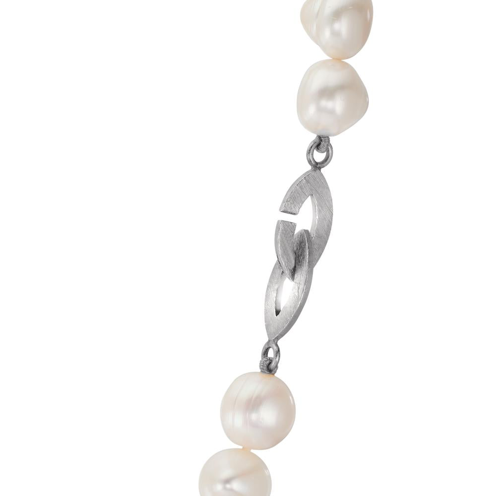 Collier Silver Sötvattensodlad pärla, 10.5 mm 49 cm