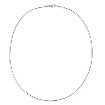 Collier Silber rhodiniert 45 cm