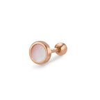 Piercing Silver ros guldpläterad Ø5.3 mm
