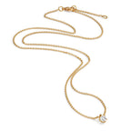 Collier Or jaune 18K Diamant 0.15 ct, w-si 40-42 cm