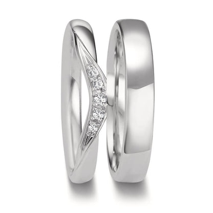 Partnerring 750/18 K vitguld