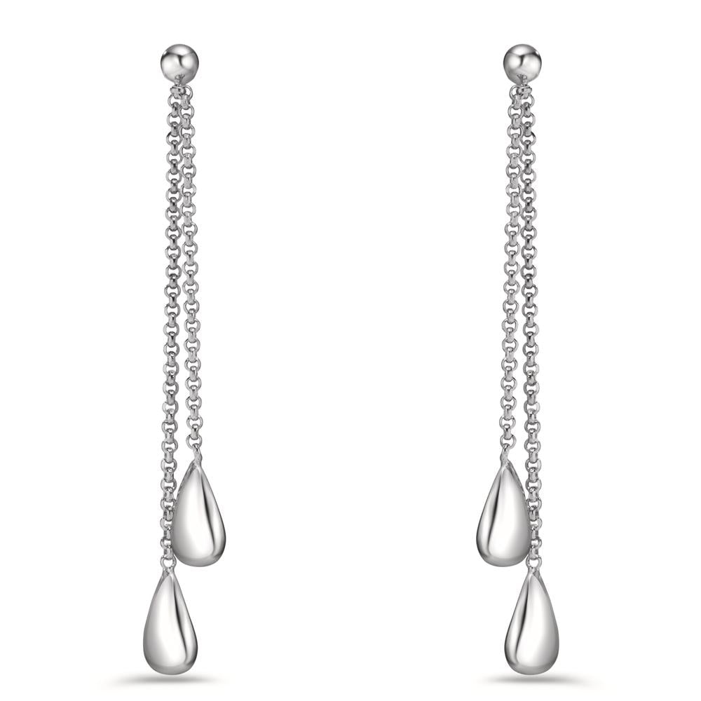 Pendant d'oreilles Argent Rhodié