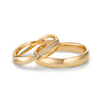 Partnerring 750/18 K gult guld
