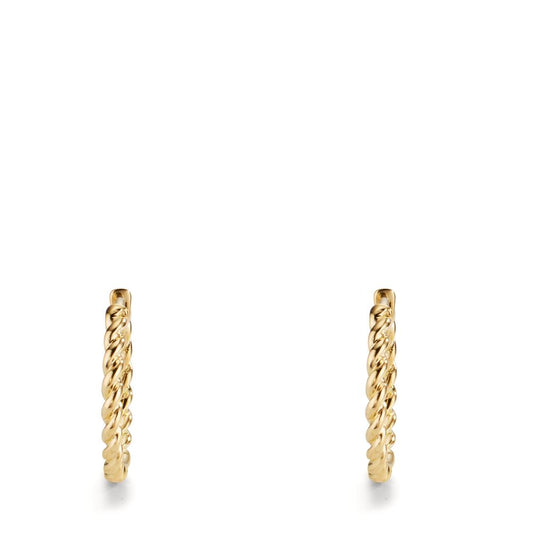 Klappcreolen 750/18 K Gelbgold