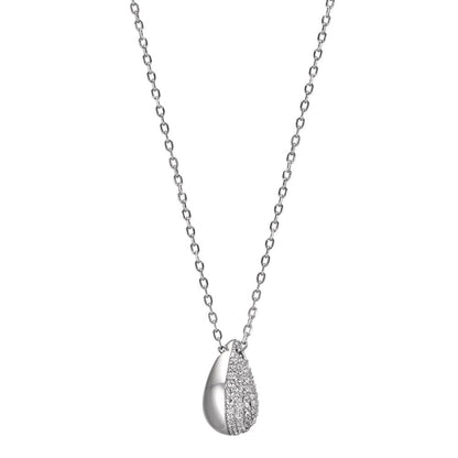 Collier Argent Zircone Rhodié 40-45 cm