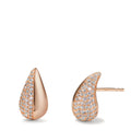 Pendientes Plata Circonita Rosa Dorado