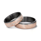 Partnerring 999 Tantal, 585/14 K roséguld