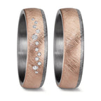 Partnerring 999 Tantal, 585/14 K roséguld