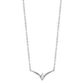 Collana Argento Zirconia rodiato 40-45 cm