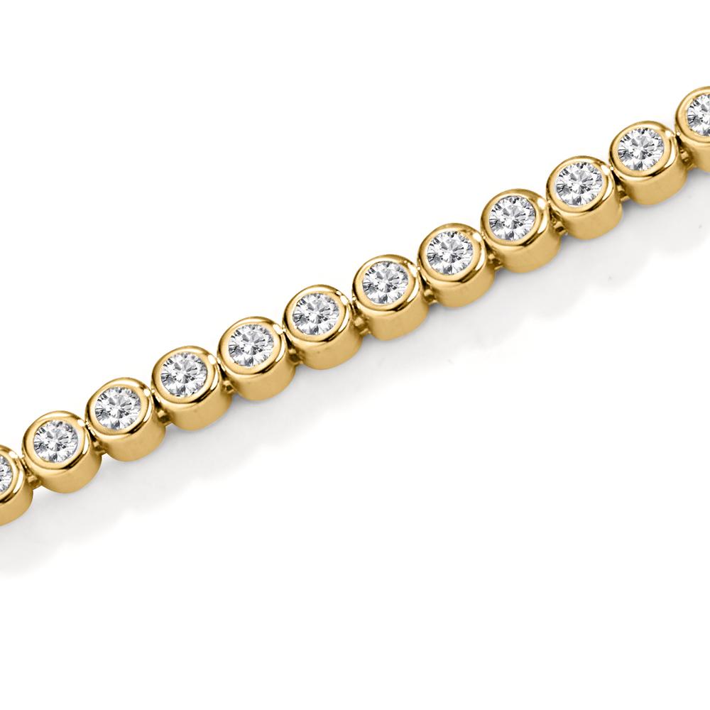Armband Silver Zirkoniumoxid guldpläterad