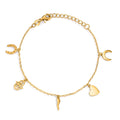 Bracelet Argent Zircone jaune Plaqué or