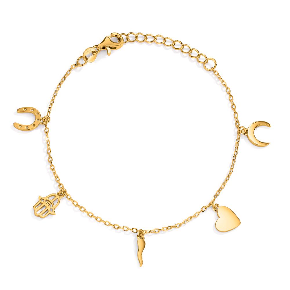 Bracelet Argent Zircone jaune Plaqué or
