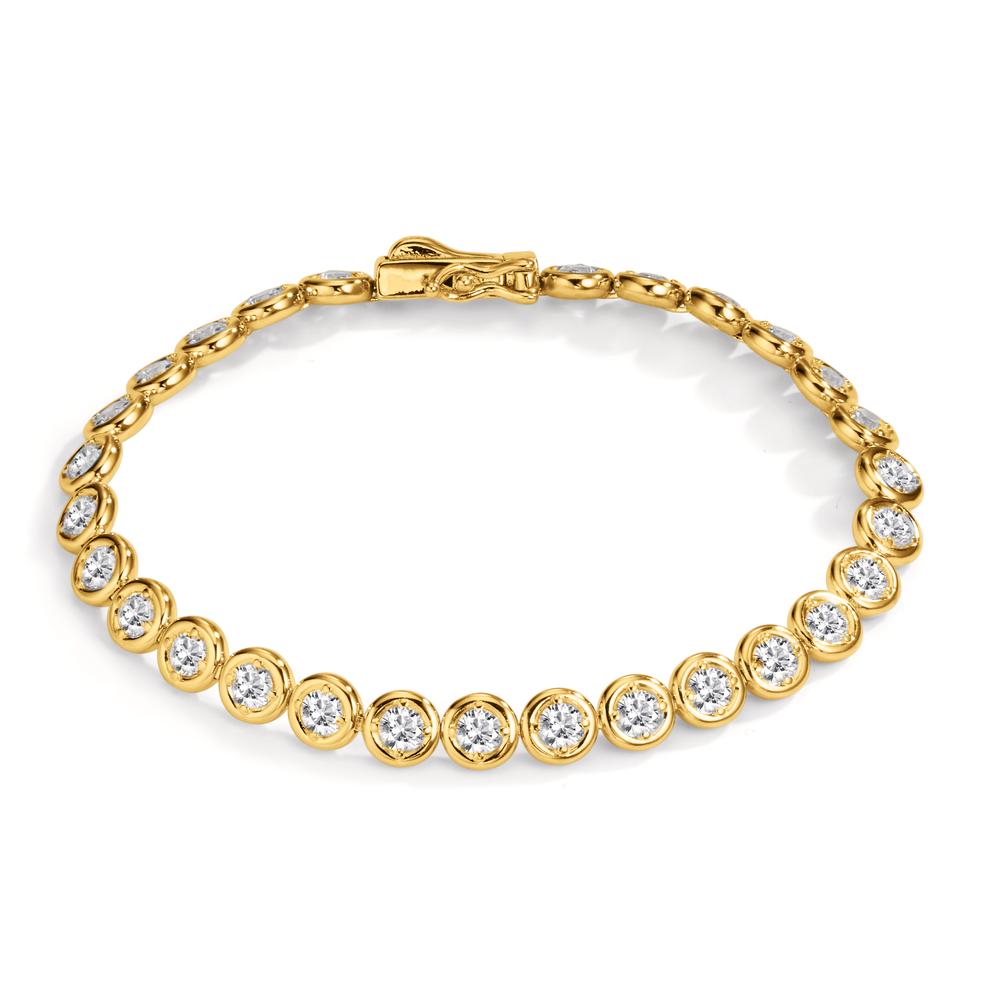 Bracciale Argento Zirconia 28 pietra dorato