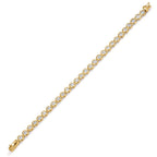 Bracciale Argento Zirconia 28 pietra dorato