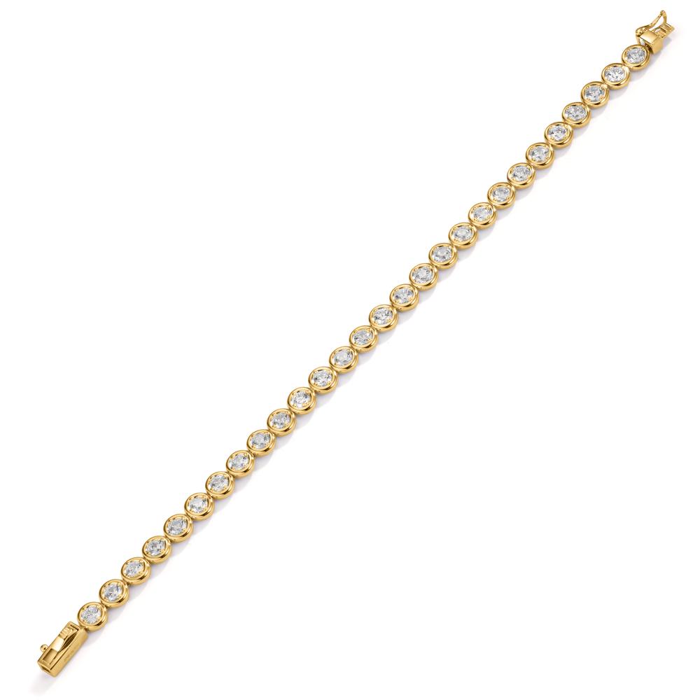 Bracciale Argento Zirconia 28 pietra dorato