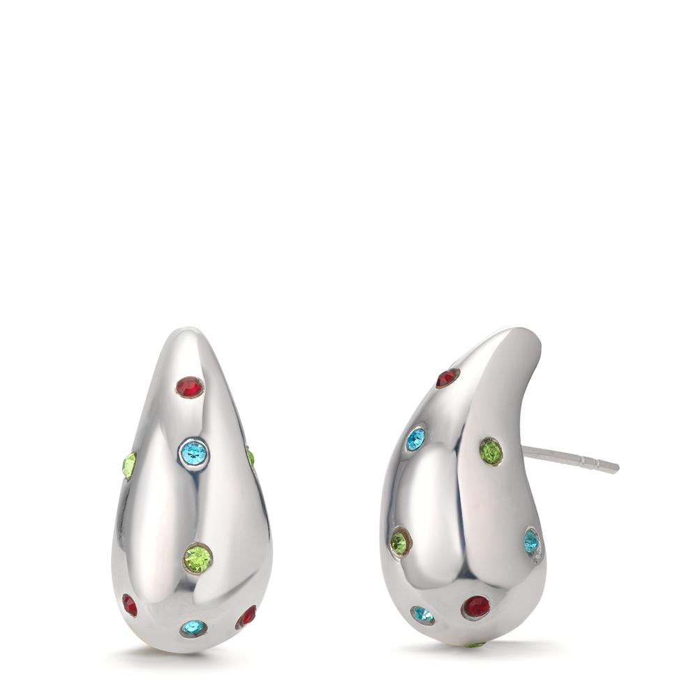 Orecchini Argento Zirconia colorato, 24 pietra