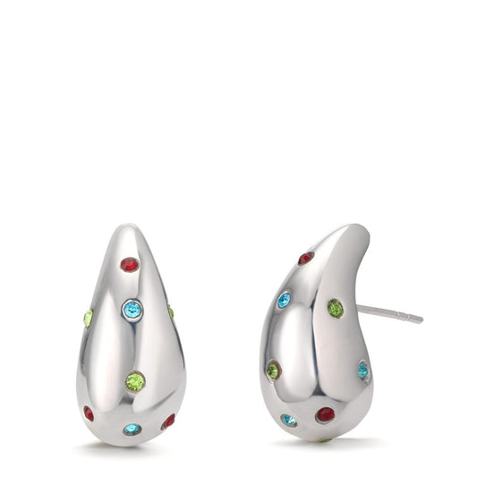 Orecchini Argento Zirconia colorato, 24 pietra