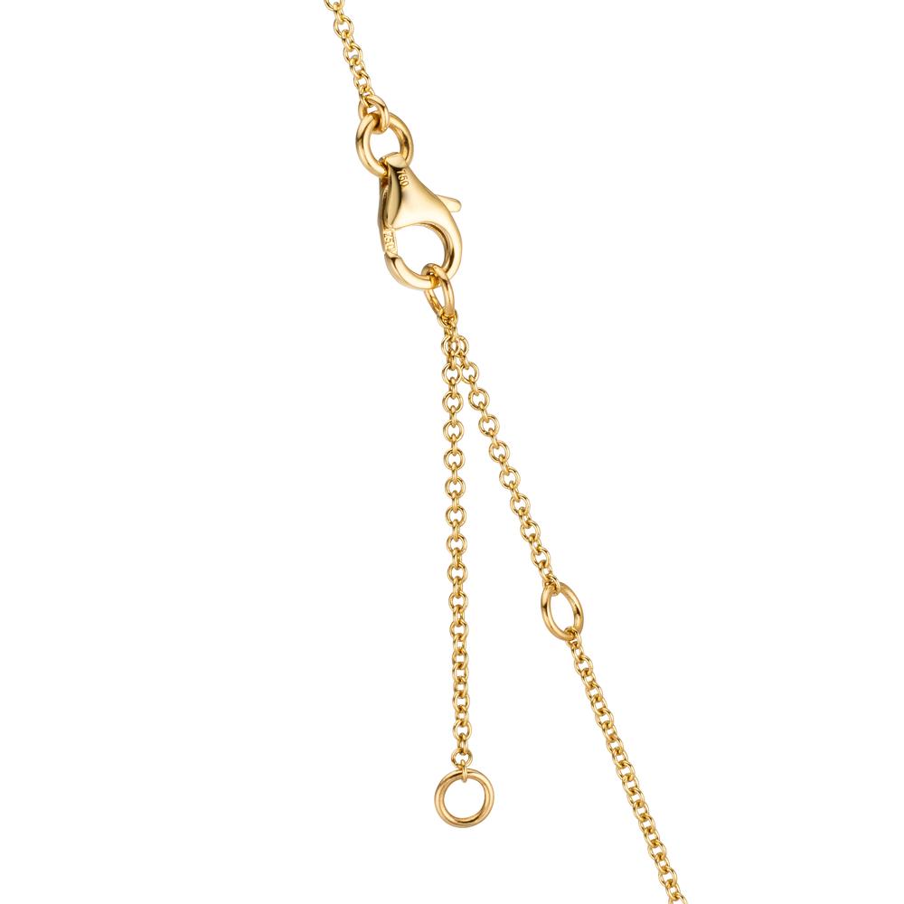 Collier Or jaune 18K Citrine 0.20 ct, 2 Pierres, Améthyste vert, 0.30 ct, 4 Pierres, Péridot 0.13 ct, 2 Pierres, Topaze 0.43 ct, 3 Pierres, Quartz 0.12 ct, 2 Pierres 40-45 cm