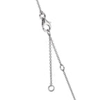 Collar 750/oro blanco de 18 quilates Topacio 1.31 ct, 12 piedras, Topacio azul de Londres 0.41 ct, 3 piedras, Cuarzo 0.06 ct, 2 piedras, Cuarzo rosa 0.19 ct, 4 piedras 40-45 cm