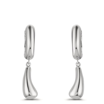 Orecchini circolari Argento rodiato