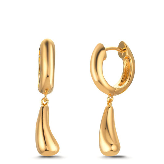 Créoles à charnières Argent jaune Plaqué or