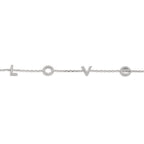 Armband Silver Zirkoniumoxid rodiumpläterad 16-18 cm