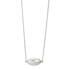 Collier Silber rhodiniert Süsswasserzuchtperlen 40-43 cm verstellbar
