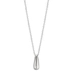 Collier Silber rhodiniert Tropfen 40-44 cm verstellbar