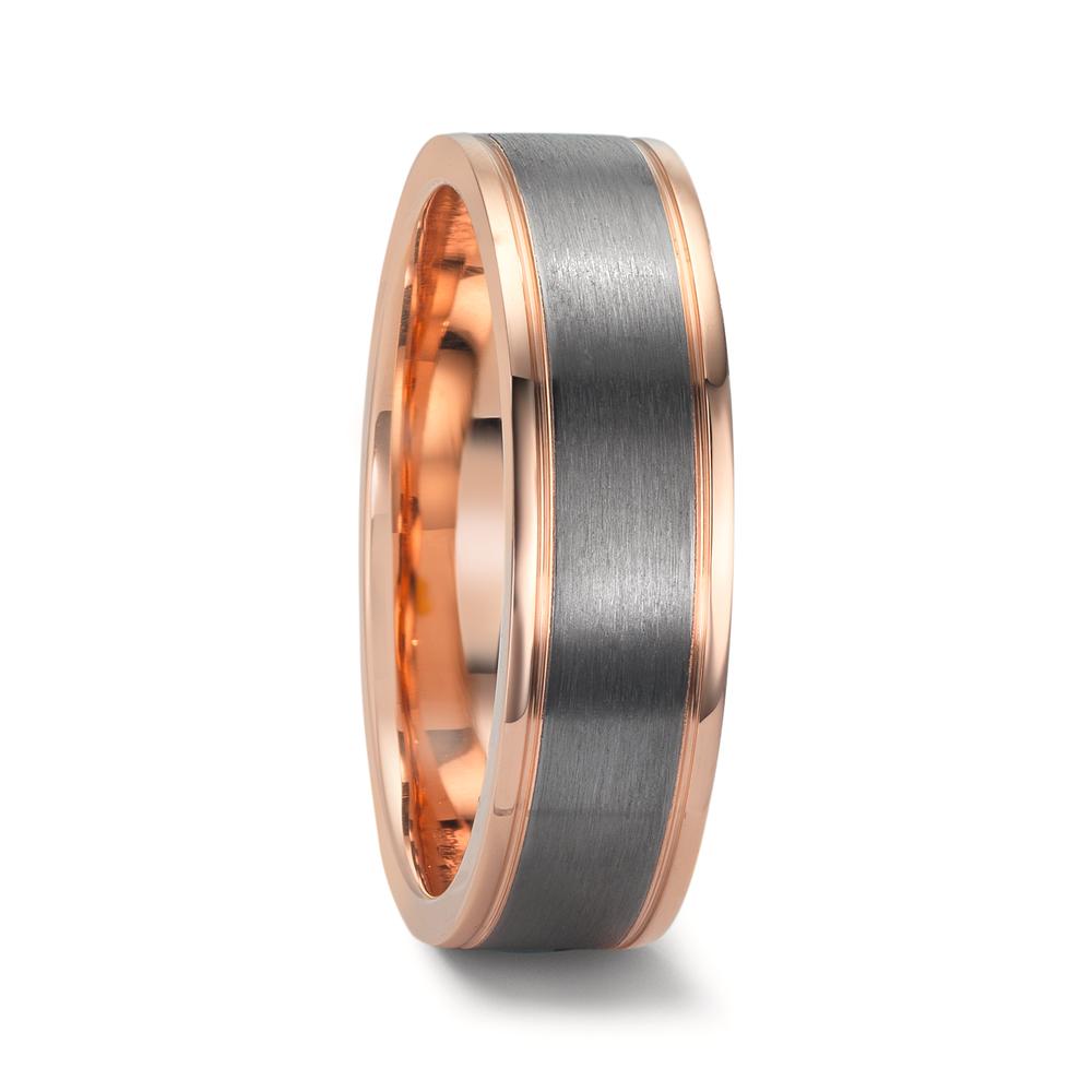 Partnerring 585/14 K Rotgold, 999 Tantal