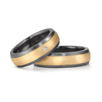 Partnerring 999 Tantal, 585/14 K Gelbgold