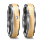Partnerring 999 Tantal, 585/14 K Gelbgold