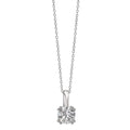 Chaînette avec pendentif Or blanc 9K 40-42 cm