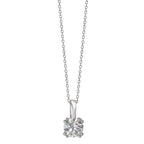 Chaînette avec pendentif Or blanc 9K 40-42 cm