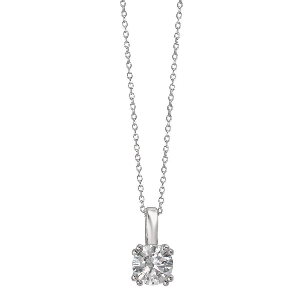 Chaînette avec pendentif Or blanc 9K 40-42 cm