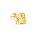 Ohrstecker 1 Stk 750/18 K Gelbgold Kuh