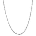 Collier Silber rhodiniert 45 cm