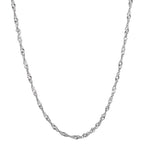 Collier Silber rhodiniert 45 cm