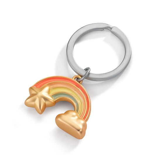 Schlüsselanhänger Metall Regenbogen Ø35 mm