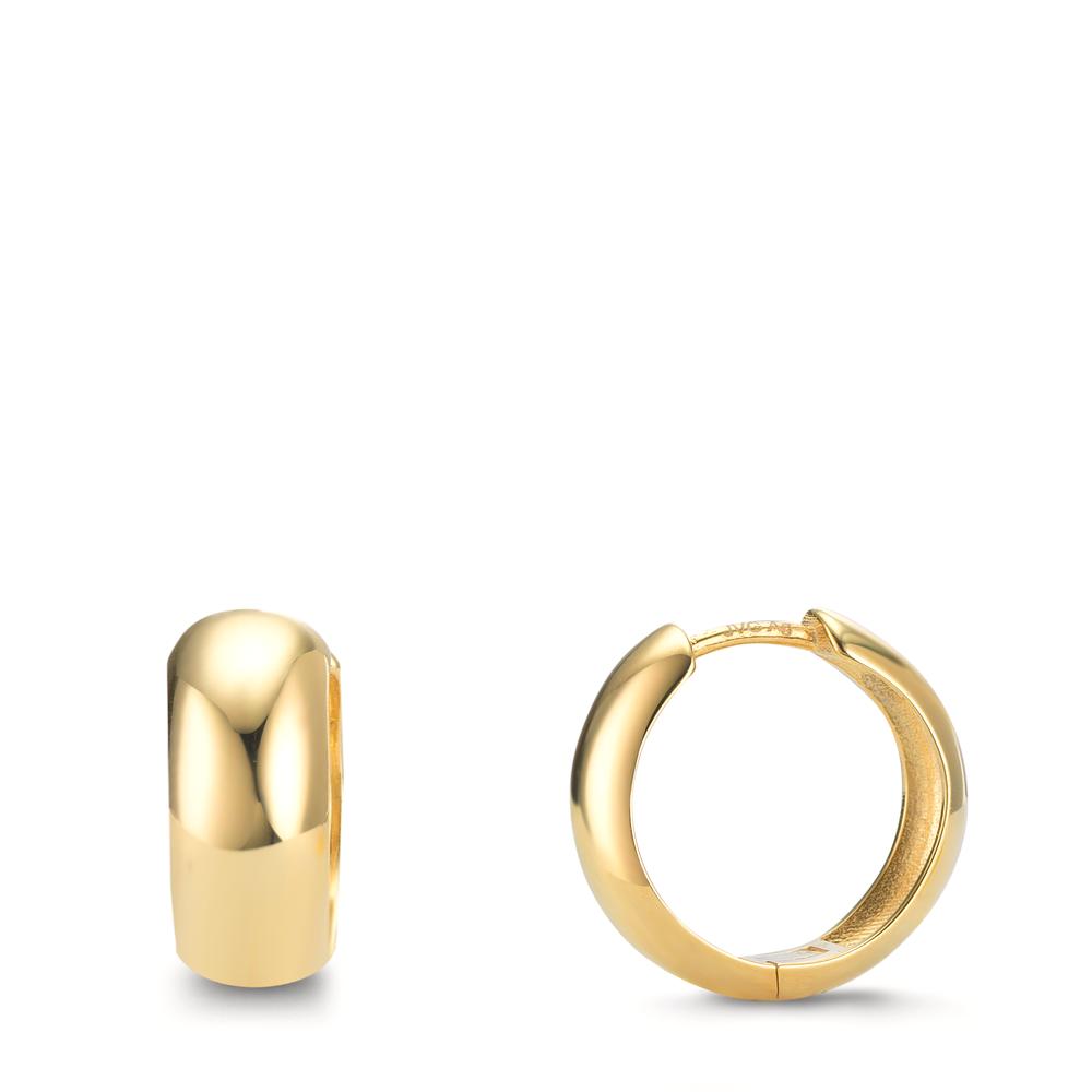 Créoles à charnières Argent jaune Plaqué or