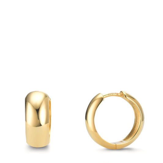 Créoles à charnières Argent jaune Plaqué or